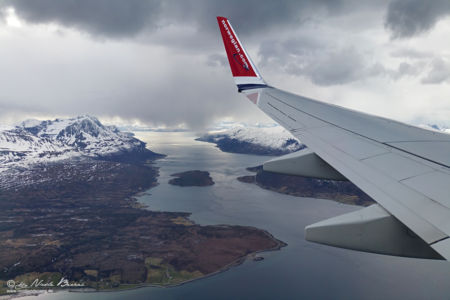 Anflug auf Tromsø